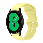 20mm バタフライバックル 単色シリコンウォッチバンド、Samsung Galaxy Watch 4 44mm用、Samsung Galaxy Watch 4 Classic 46mm用、Samsung Galaxy Watch 4 Classic 42mm用、Samsung Galaxy Watch Active 2用