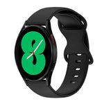 20mm バタフライバックル 単色シリコンウォッチバンド、Samsung Galaxy Watch 4 44mm用、Samsung Galaxy Watch 4 Classic 46mm用、Samsung Galaxy Watch 4 Classic 42mm用、Samsung Galaxy Watch Active 2用