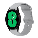 20mm バタフライバックル 単色シリコンウォッチバンド、Samsung Galaxy Watch 4 44mm用、Samsung Galaxy Watch 4 Classic 46mm用、Samsung Galaxy Watch 4 Classic 42mm用、Samsung Galaxy Watch Active 2用