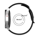 20mm バタフライバックル 単色シリコンウォッチバンド、Samsung Galaxy Watch 4 44mm用、Samsung Galaxy Watch 4 Classic 46mm用、Samsung Galaxy Watch 4 Classic 42mm用、Samsung Galaxy Watch Active 2用
