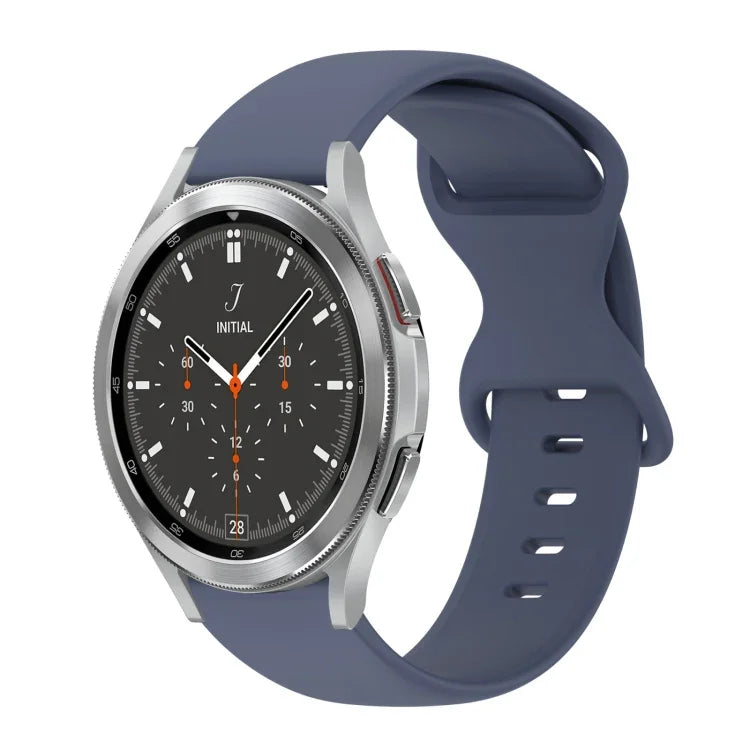 20mm バタフライバックル 単色シリコンウォッチバンド、Samsung Galaxy Watch 4 44mm用、Samsung Galaxy Watch 4 Classic 46mm用、Samsung Galaxy Watch 4 Classic 42mm用、Samsung Galaxy Watch Active 2用