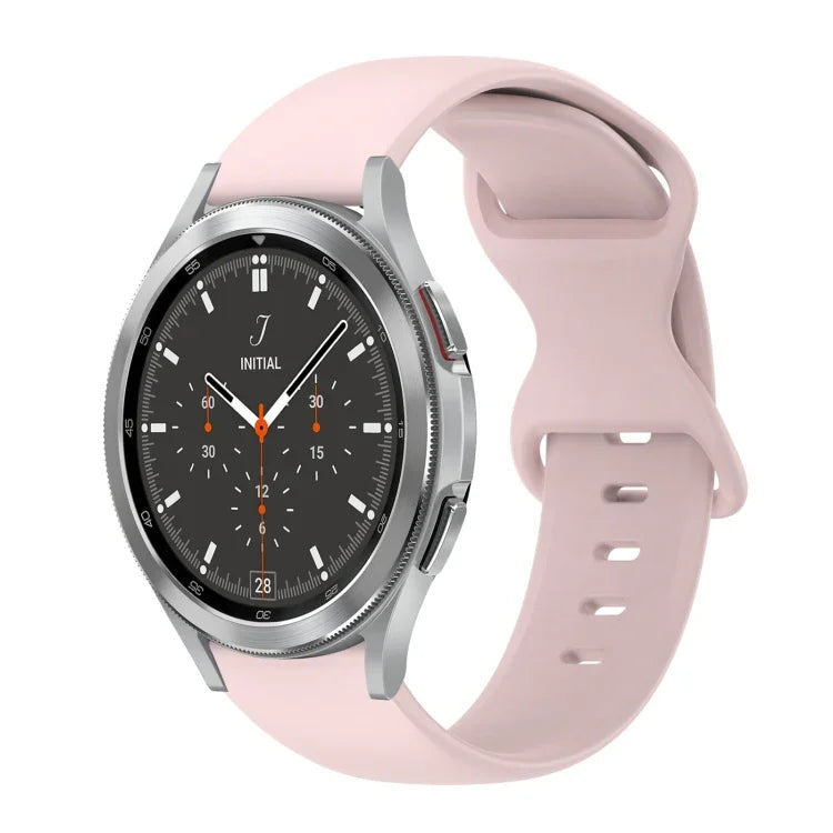 20mm バタフライバックル 単色シリコンウォッチバンド、Samsung Galaxy Watch 4 44mm用、Samsung Galaxy Watch 4 Classic 46mm用、Samsung Galaxy Watch 4 Classic 42mm用、Samsung Galaxy Watch Active 2用