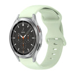20mm バタフライバックル 単色シリコンウォッチバンド、Samsung Galaxy Watch 4 44mm用、Samsung Galaxy Watch 4 Classic 46mm用、Samsung Galaxy Watch 4 Classic 42mm用、Samsung Galaxy Watch Active 2用