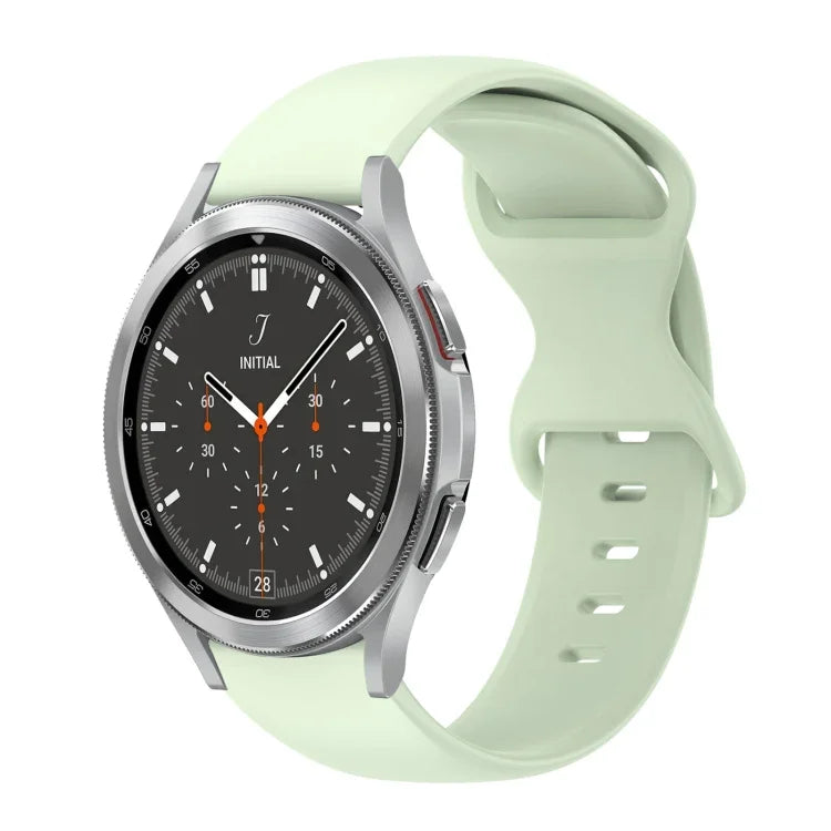 20mm バタフライバックル 単色シリコンウォッチバンド、Samsung Galaxy Watch 4 44mm用、Samsung Galaxy Watch 4 Classic 46mm用、Samsung Galaxy Watch 4 Classic 42mm用、Samsung Galaxy Watch Active 2用