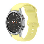 20mm バタフライバックル 単色シリコンウォッチバンド、Samsung Galaxy Watch 4 44mm用、Samsung Galaxy Watch 4 Classic 46mm用、Samsung Galaxy Watch 4 Classic 42mm用、Samsung Galaxy Watch Active 2用