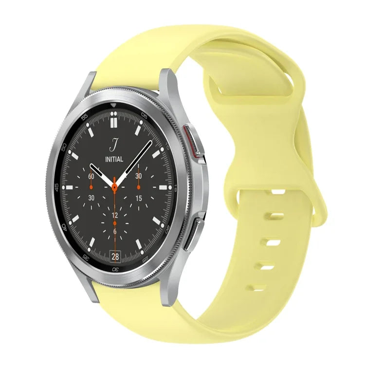 20mm バタフライバックル 単色シリコンウォッチバンド、Samsung Galaxy Watch 4 44mm用、Samsung Galaxy Watch 4 Classic 46mm用、Samsung Galaxy Watch 4 Classic 42mm用、Samsung Galaxy Watch Active 2用