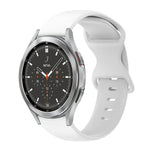20mm バタフライバックル 単色シリコンウォッチバンド、Samsung Galaxy Watch 4 44mm用、Samsung Galaxy Watch 4 Classic 46mm用、Samsung Galaxy Watch 4 Classic 42mm用、Samsung Galaxy Watch Active 2用