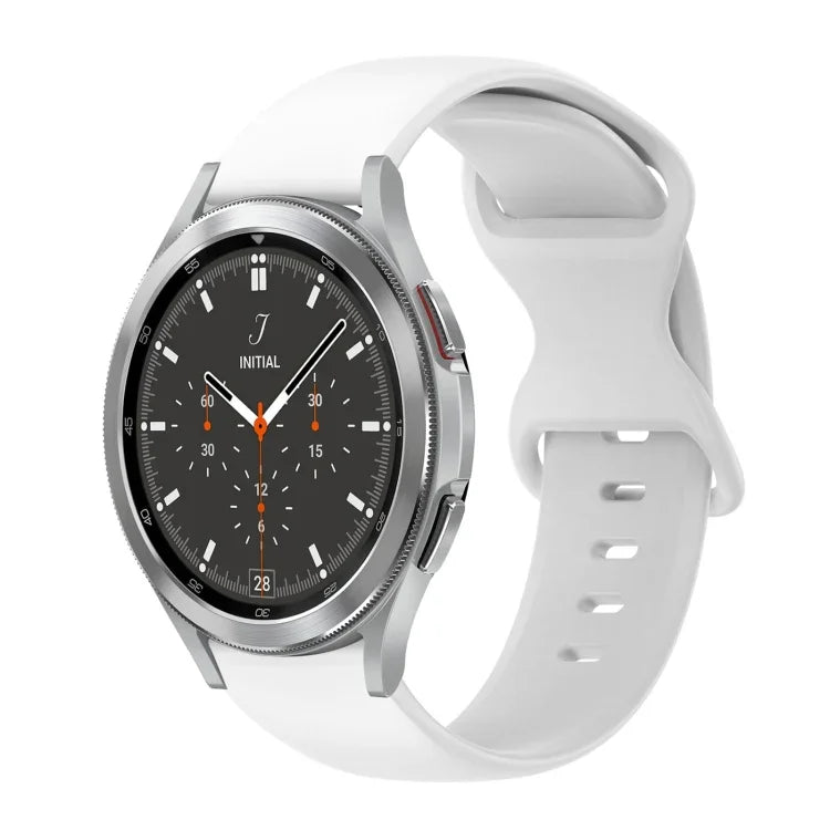 20mm バタフライバックル 単色シリコンウォッチバンド、Samsung Galaxy Watch 4 44mm用、Samsung Galaxy Watch 4 Classic 46mm用、Samsung Galaxy Watch 4 Classic 42mm用、Samsung Galaxy Watch Active 2用
