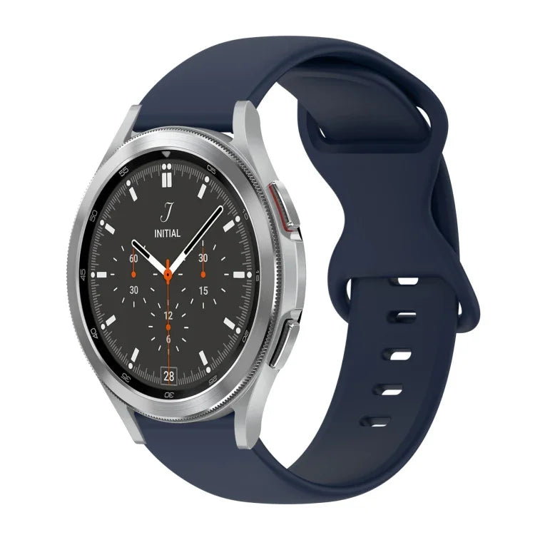 20mm バタフライバックル 単色シリコンウォッチバンド、Samsung Galaxy Watch 4 44mm用、Samsung Galaxy Watch 4 Classic 46mm用、Samsung Galaxy Watch 4 Classic 42mm用、Samsung Galaxy Watch Active 2用