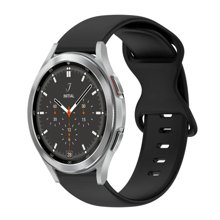 20mm バタフライバックル 単色シリコンウォッチバンド、Samsung Galaxy Watch 4 44mm用、Samsung Galaxy Watch 4 Classic 46mm用、Samsung Galaxy Watch 4 Classic 42mm用、Samsung Galaxy Watch Active 2用