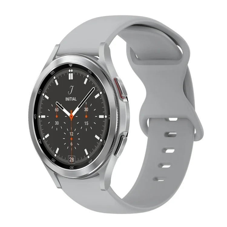 20mm バタフライバックル 単色シリコンウォッチバンド、Samsung Galaxy Watch 4 44mm用、Samsung Galaxy Watch 4 Classic 46mm用、Samsung Galaxy Watch 4 Classic 42mm用、Samsung Galaxy Watch Active 2用