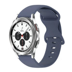 20mm バタフライバックル 単色シリコンウォッチバンド、Samsung Galaxy Watch 4 44mm用、Samsung Galaxy Watch 4 Classic 46mm用、Samsung Galaxy Watch 4 Classic 42mm用、Samsung Galaxy Watch Active 2用