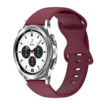 20mm バタフライバックル 単色シリコンウォッチバンド、Samsung Galaxy Watch 4 44mm用、Samsung Galaxy Watch 4 Classic 46mm用、Samsung Galaxy Watch 4 Classic 42mm用、Samsung Galaxy Watch Active 2用