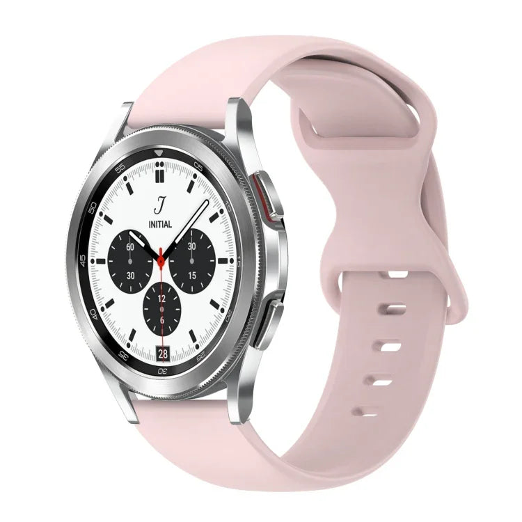 20mm バタフライバックル 単色シリコンウォッチバンド、Samsung Galaxy Watch 4 44mm用、Samsung Galaxy Watch 4 Classic 46mm用、Samsung Galaxy Watch 4 Classic 42mm用、Samsung Galaxy Watch Active 2用