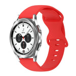20mm バタフライバックル 単色シリコンウォッチバンド、Samsung Galaxy Watch 4 44mm用、Samsung Galaxy Watch 4 Classic 46mm用、Samsung Galaxy Watch 4 Classic 42mm用、Samsung Galaxy Watch Active 2用