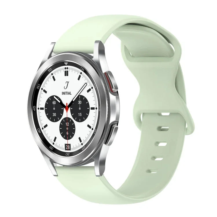 20mm バタフライバックル 単色シリコンウォッチバンド、Samsung Galaxy Watch 4 44mm用、Samsung Galaxy Watch 4 Classic 46mm用、Samsung Galaxy Watch 4 Classic 42mm用、Samsung Galaxy Watch Active 2用