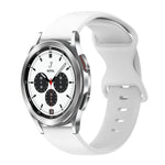 20mm バタフライバックル 単色シリコンウォッチバンド、Samsung Galaxy Watch 4 44mm用、Samsung Galaxy Watch 4 Classic 46mm用、Samsung Galaxy Watch 4 Classic 42mm用、Samsung Galaxy Watch Active 2用