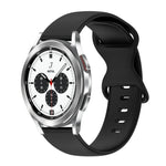 20mm バタフライバックル 単色シリコンウォッチバンド、Samsung Galaxy Watch 4 44mm用、Samsung Galaxy Watch 4 Classic 46mm用、Samsung Galaxy Watch 4 Classic 42mm用、Samsung Galaxy Watch Active 2用