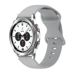 20mm バタフライバックル 単色シリコンウォッチバンド、Samsung Galaxy Watch 4 44mm用、Samsung Galaxy Watch 4 Classic 46mm用、Samsung Galaxy Watch 4 Classic 42mm用、Samsung Galaxy Watch Active 2用