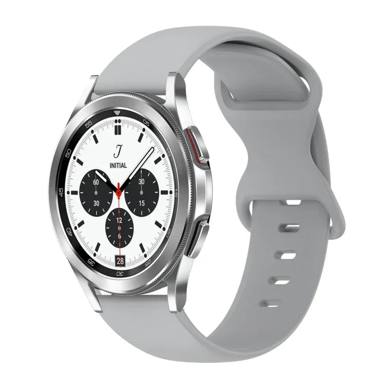 20mm バタフライバックル 単色シリコンウォッチバンド、Samsung Galaxy Watch 4 44mm用、Samsung Galaxy Watch 4 Classic 46mm用、Samsung Galaxy Watch 4 Classic 42mm用、Samsung Galaxy Watch Active 2用