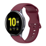 20mm バタフライバックル 単色シリコンウォッチバンド、Samsung Galaxy Watch 4 44mm用、Samsung Galaxy Watch 4 Classic 46mm用、Samsung Galaxy Watch 4 Classic 42mm用、Samsung Galaxy Watch Active 2用