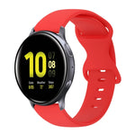 20mm バタフライバックル 単色シリコンウォッチバンド、Samsung Galaxy Watch 4 44mm用、Samsung Galaxy Watch 4 Classic 46mm用、Samsung Galaxy Watch 4 Classic 42mm用、Samsung Galaxy Watch Active 2用