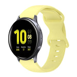 20mm バタフライバックル 単色シリコンウォッチバンド、Samsung Galaxy Watch 4 44mm用、Samsung Galaxy Watch 4 Classic 46mm用、Samsung Galaxy Watch 4 Classic 42mm用、Samsung Galaxy Watch Active 2用