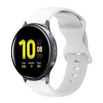 20mm バタフライバックル 単色シリコンウォッチバンド、Samsung Galaxy Watch 4 44mm用、Samsung Galaxy Watch 4 Classic 46mm用、Samsung Galaxy Watch 4 Classic 42mm用、Samsung Galaxy Watch Active 2用