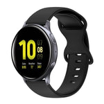 20mm バタフライバックル 単色シリコンウォッチバンド、Samsung Galaxy Watch 4 44mm用、Samsung Galaxy Watch 4 Classic 46mm用、Samsung Galaxy Watch 4 Classic 42mm用、Samsung Galaxy Watch Active 2用