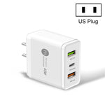 45W PD3.0 + 2 x QC3.0 USB マルチポート急速充電器、USプラグ、USプラグ