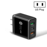 45W PD3.0 + 2 x QC3.0 USB マルチポート急速充電器、USプラグ、USプラグ