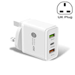 45W PD3.0 + 2ポート QC3.0 USB マルチポート急速充電器、UKプラグ、UKプラグ