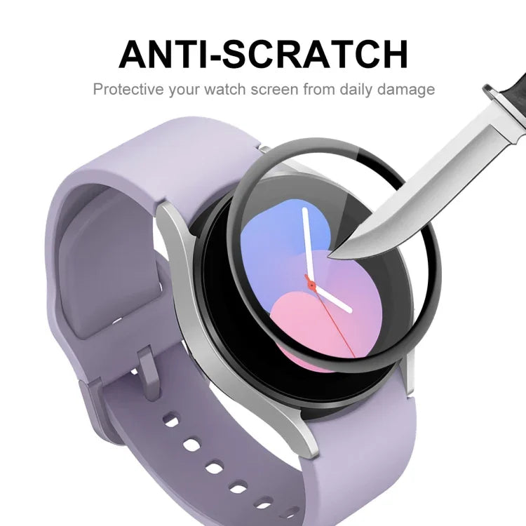 Samsung Galaxy Watch5 40mm用 ENKAY 3D PC＋PMMA HDフルカバレッジスクリーンプロテクターフィルム、1枚、2枚、5枚、10枚