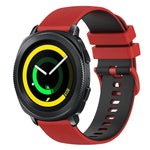 20mm チェッカードツートンシリコンウォッチバンド、Samsung Gear Sport用、Samsung Gear S2 Classic用