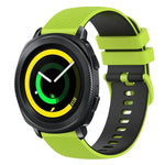 20mm チェッカードツートンシリコンウォッチバンド、Samsung Gear Sport用、Samsung Gear S2 Classic用