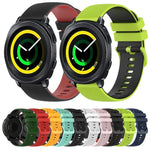 20mm チェッカードツートンシリコンウォッチバンド、Samsung Gear Sport用、Samsung Gear S2 Classic用