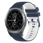 20mm チェッカードツートンシリコンウォッチバンド、Samsung Gear Sport用、Samsung Gear S2 Classic用