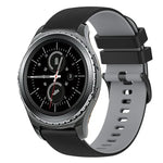 20mm チェッカードツートンシリコンウォッチバンド、Samsung Gear Sport用、Samsung Gear S2 Classic用