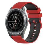 20mm チェッカードツートンシリコンウォッチバンド、Samsung Gear Sport用、Samsung Gear S2 Classic用