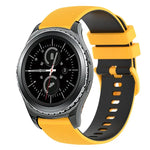 20mm チェッカードツートンシリコンウォッチバンド、Samsung Gear Sport用、Samsung Gear S2 Classic用