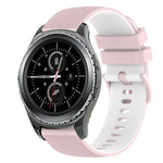 20mm チェッカードツートンシリコンウォッチバンド、Samsung Gear Sport用、Samsung Gear S2 Classic用