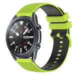 22mm チェッカードツートンシリコンウォッチバンド、Samsung Galaxy Watch3 45mm用、Samsung Galaxy Watch 46mm用、Samsung Gear S3 Classic用、Samsung Gear S3 Frontier用
