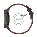 22mm チェッカードツートンシリコンウォッチバンド、Samsung Galaxy Watch3 45mm用、Samsung Galaxy Watch 46mm用、Samsung Gear S3 Classic用、Samsung Gear S3 Frontier用