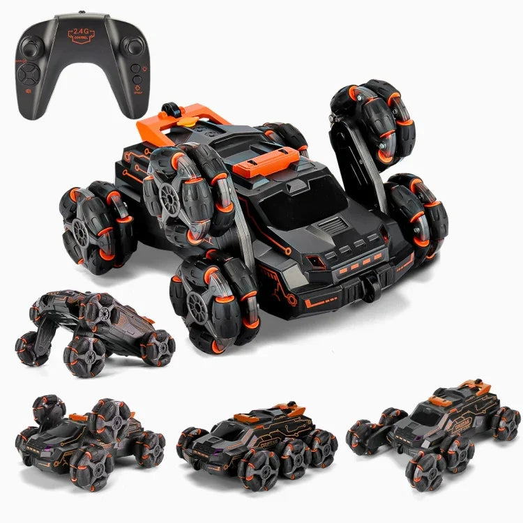 MoFun JC03 2.4G リモコン 六輪スタントカー 360度スイングアーム 死角なしドリフトスプレーリモコンカー, MoFun JC03 (グリーン)