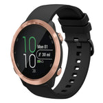 20mm Solid Color Soft Silicone Watch Band, For Garmin Forerunner 645 Music