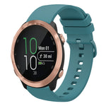 20mm Solid Color Soft Silicone Watch Band, For Garmin Forerunner 645 Music