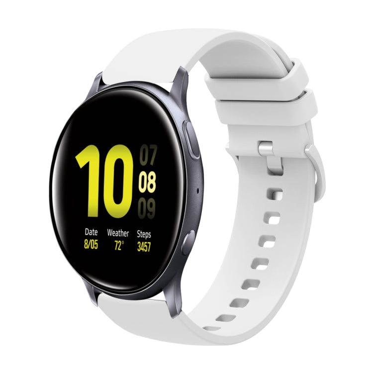 20mm 無地ソフトシリコンウォッチバンド、Samsung Galaxy Watch Active 2 44mm用、Samsung Galaxy Watch Active 40mm用、Samsung Galaxy Watch 42mm用、Samsung Gear Sport用