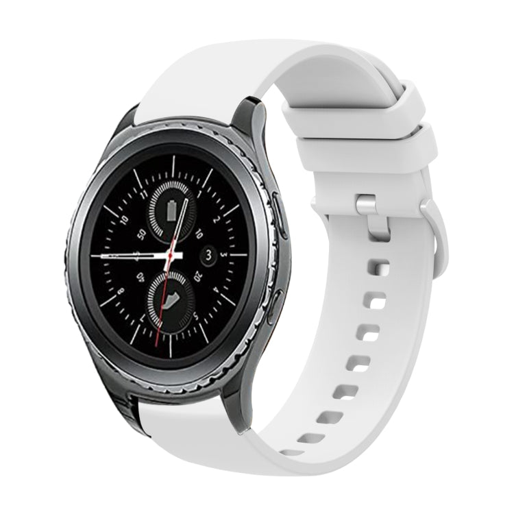 20mm 無地ソフトシリコンウォッチバンド、Samsung Gear S2 Classic用、Samsung Galaxy Watch Active 2 40mm用