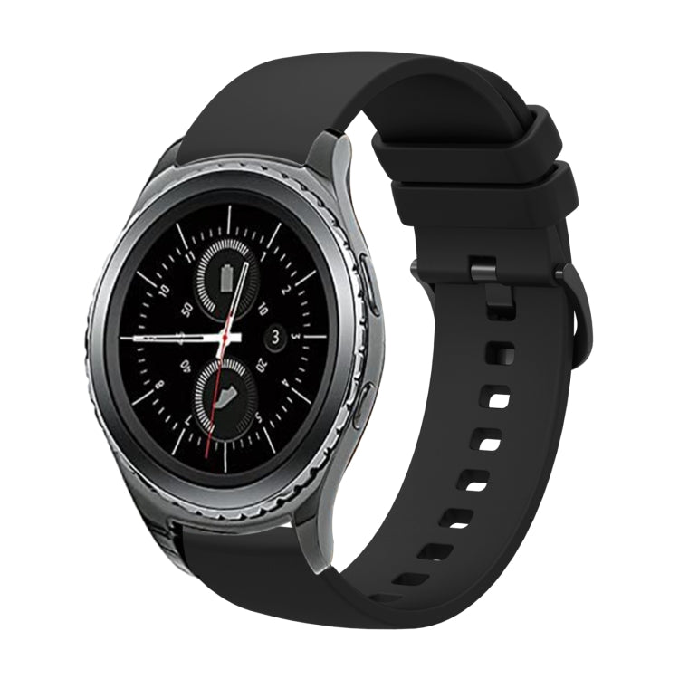 20mm 無地ソフトシリコンウォッチバンド、Samsung Gear S2 Classic用、Samsung Galaxy Watch Active 2 40mm用