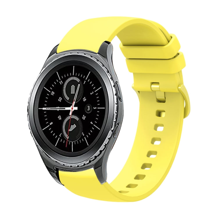 20mm 無地ソフトシリコンウォッチバンド、Samsung Gear S2 Classic用、Samsung Galaxy Watch Active 2 40mm用